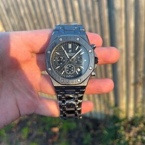 Black Chronograph Watch